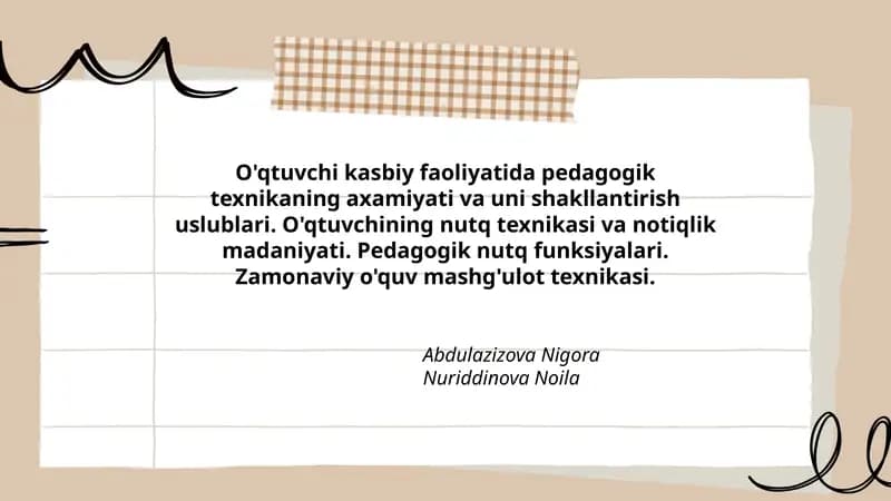 Pedagogik Texnika
