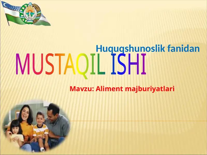 Aliment majburiyatlari