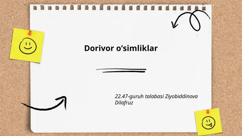 Dorivor oʻsimliklar