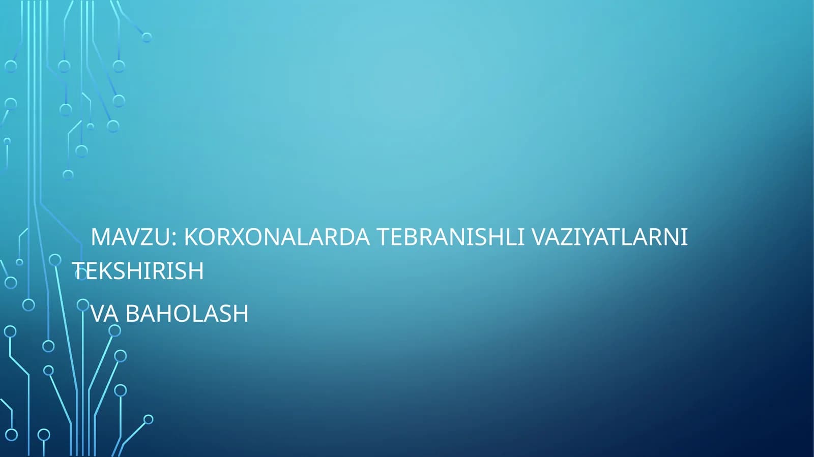 Tebranish tushunchasi va manbalari
