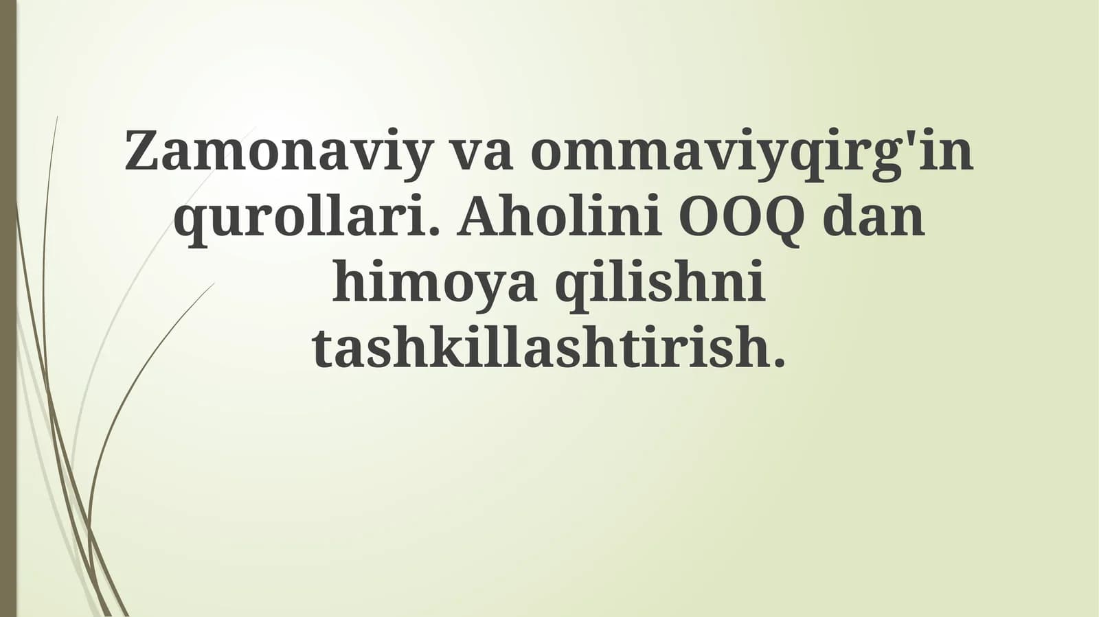 Zamonaviy ommaviy qirg'in qurollari