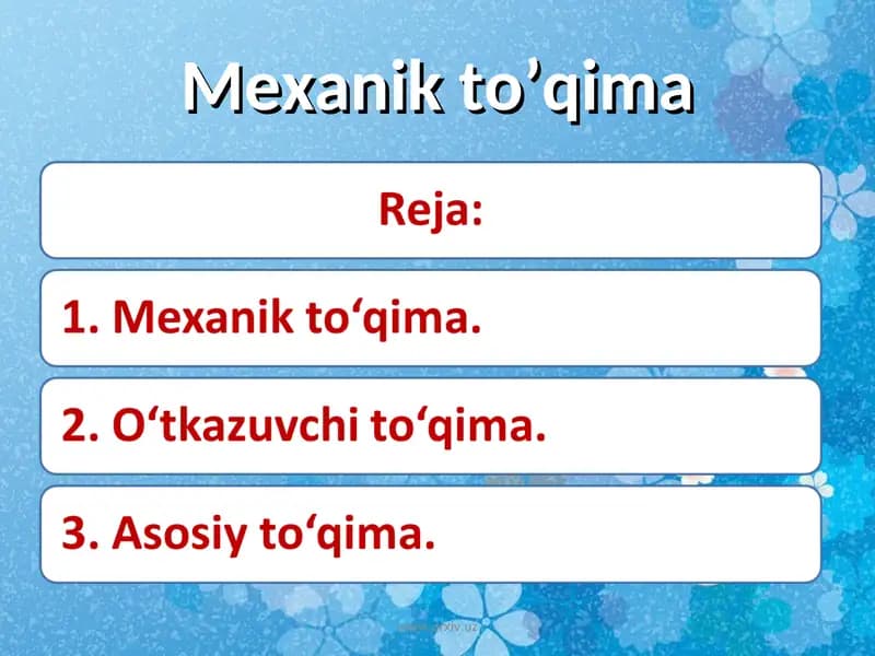 Mexanik to‘qima