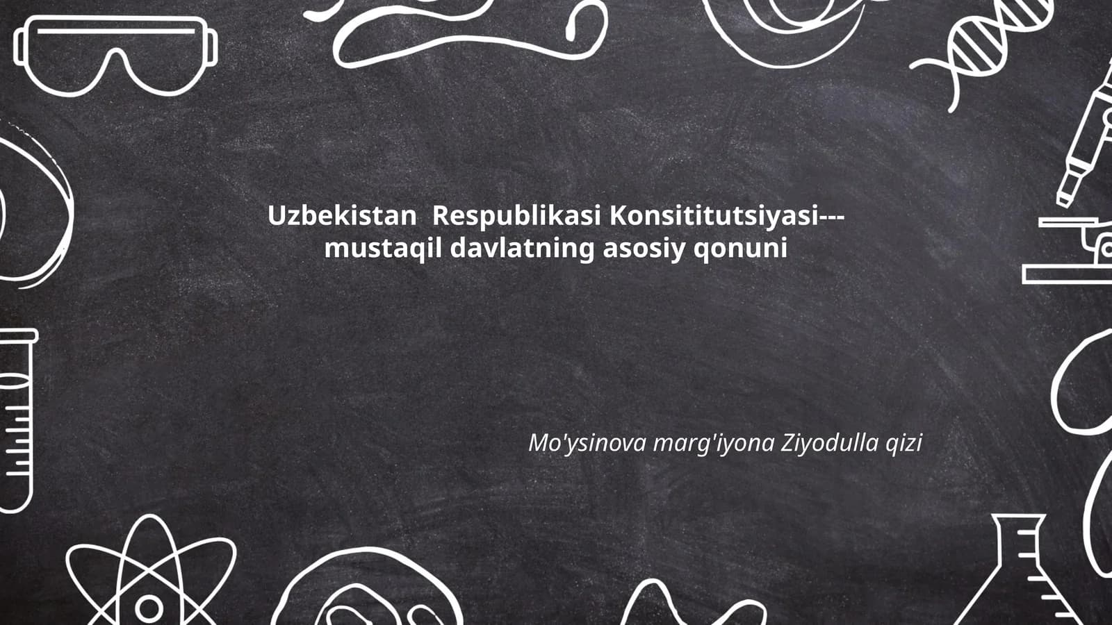 O'zbekiston Respublikasi Konstitutsiyasi