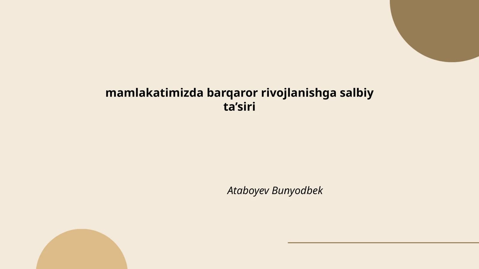 Tabiiy resurslarning noto'g'ri boshqarilishi