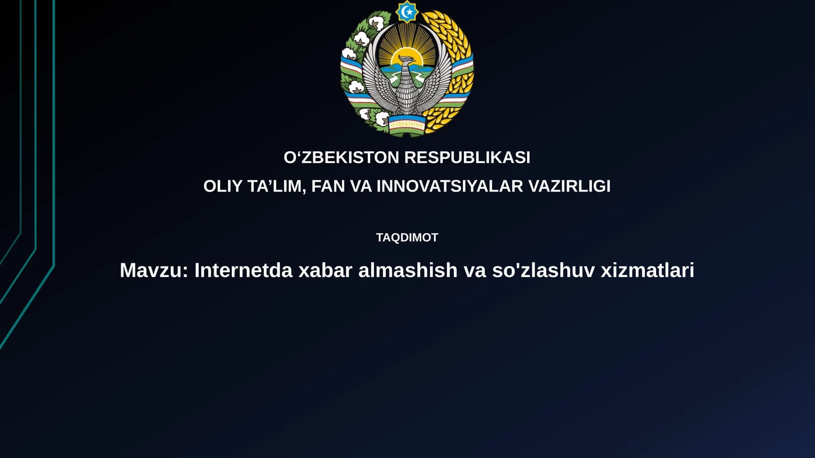 Internetdaxabaralmashishvaso'zlashuvxizmatlari