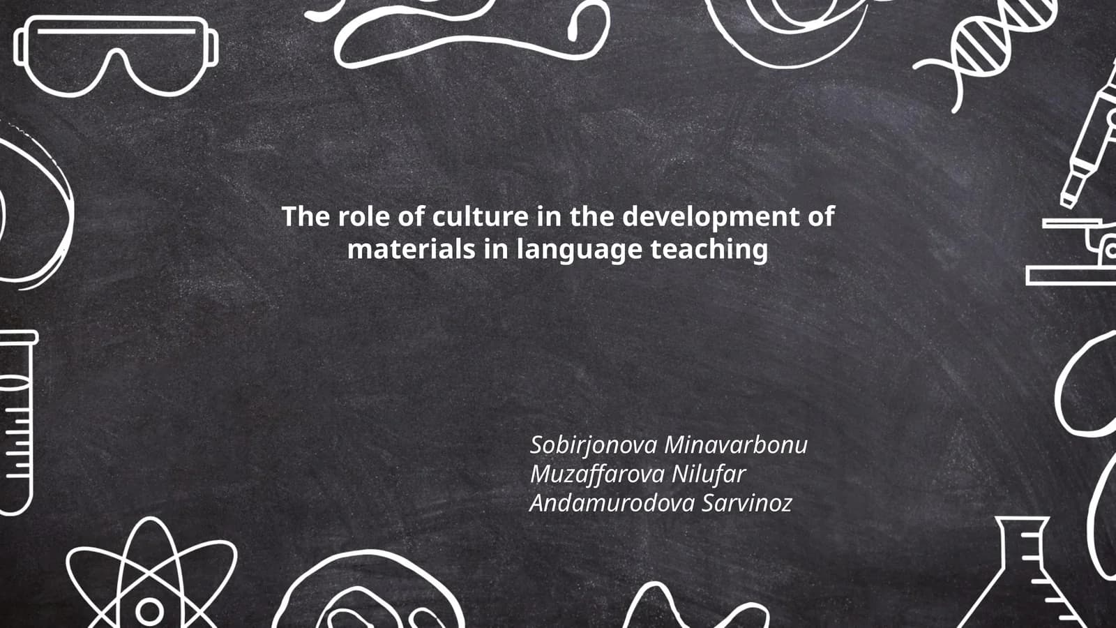 The role of culture in the development of materials in language teaching