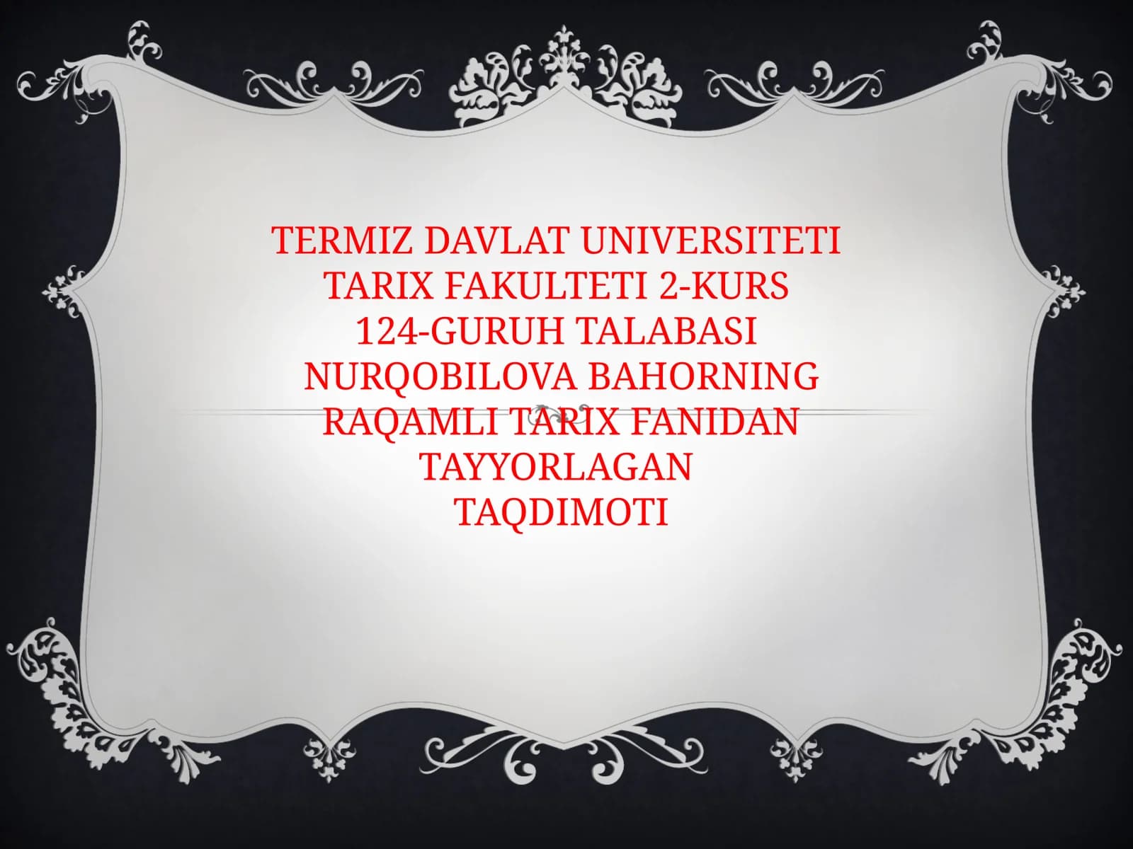 Vatan ostonadan boshlanadi-qishlogʻim tarixi