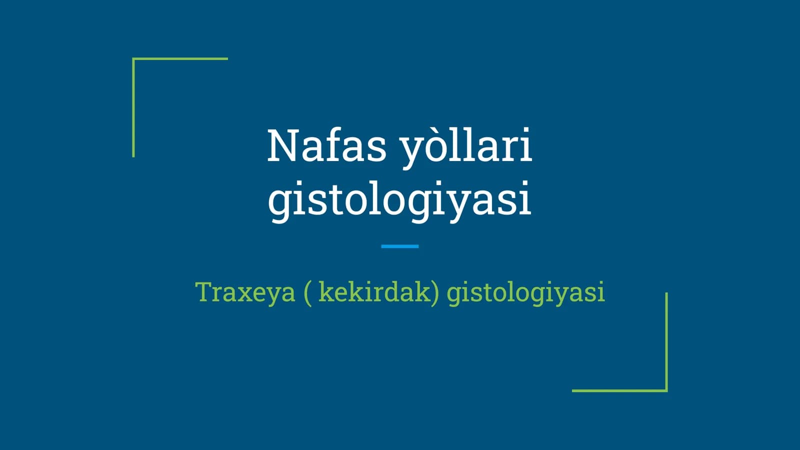 Traxeya gistologiyasi