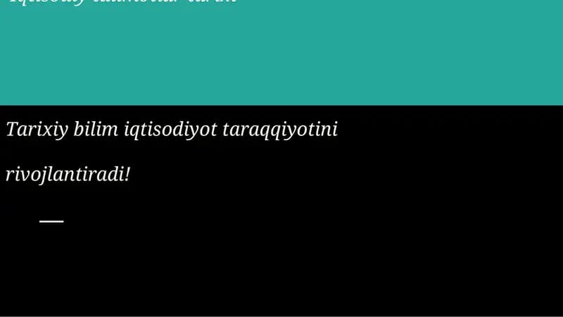 Iqtisodiy talimotlar tarixi