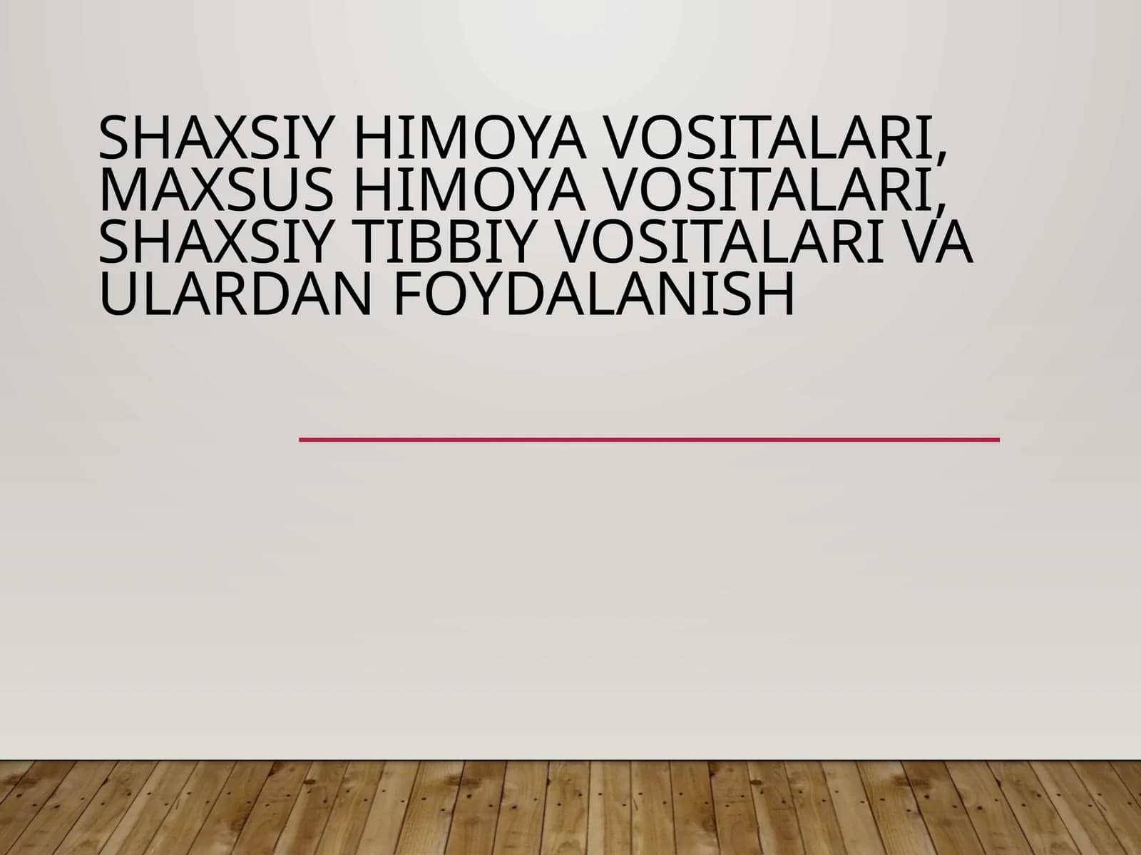 Shaxsiy himoya vositalari