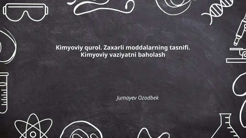 Kimyoviy qurol