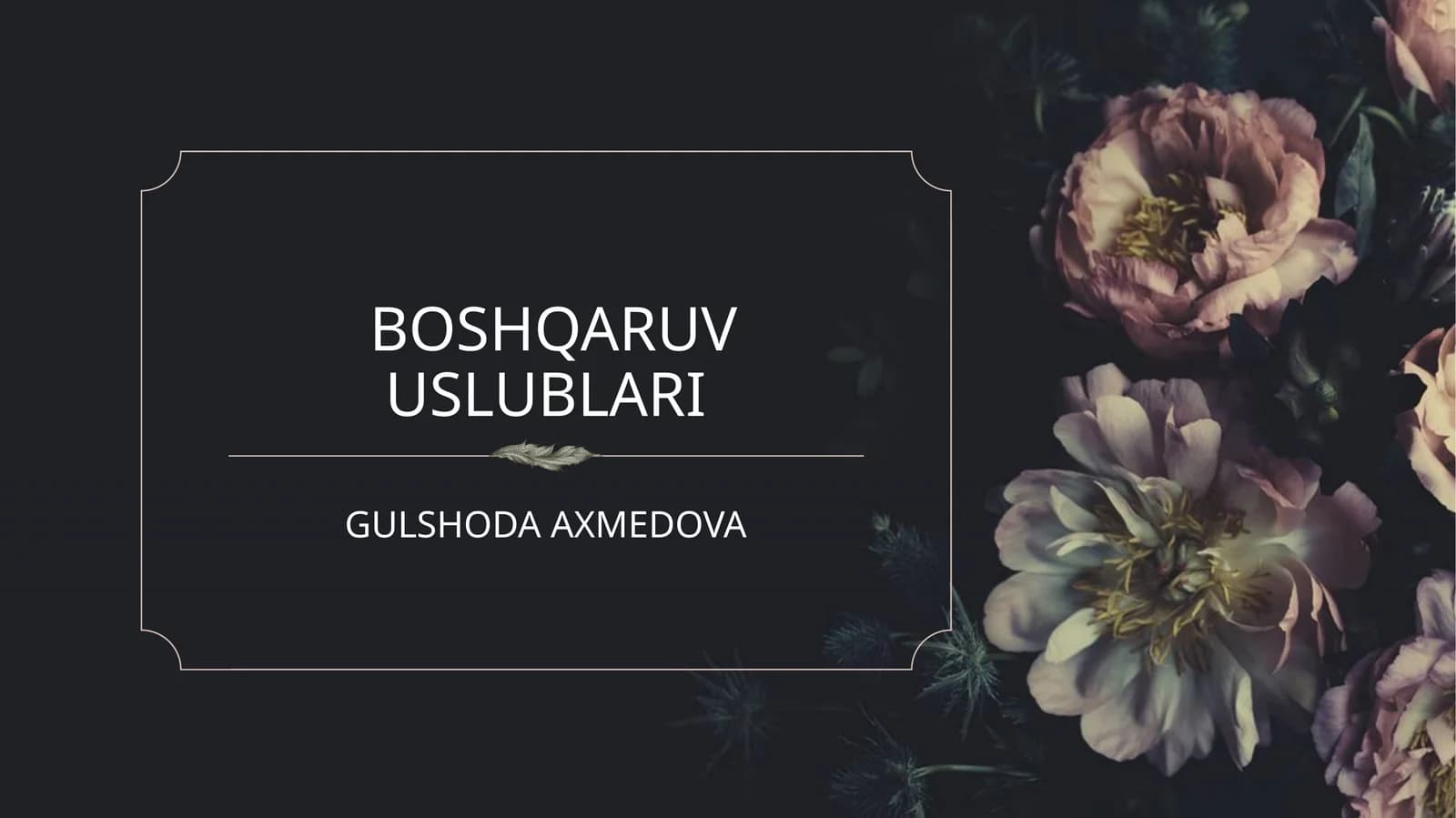 BOSHQARUVUSLUBLARI