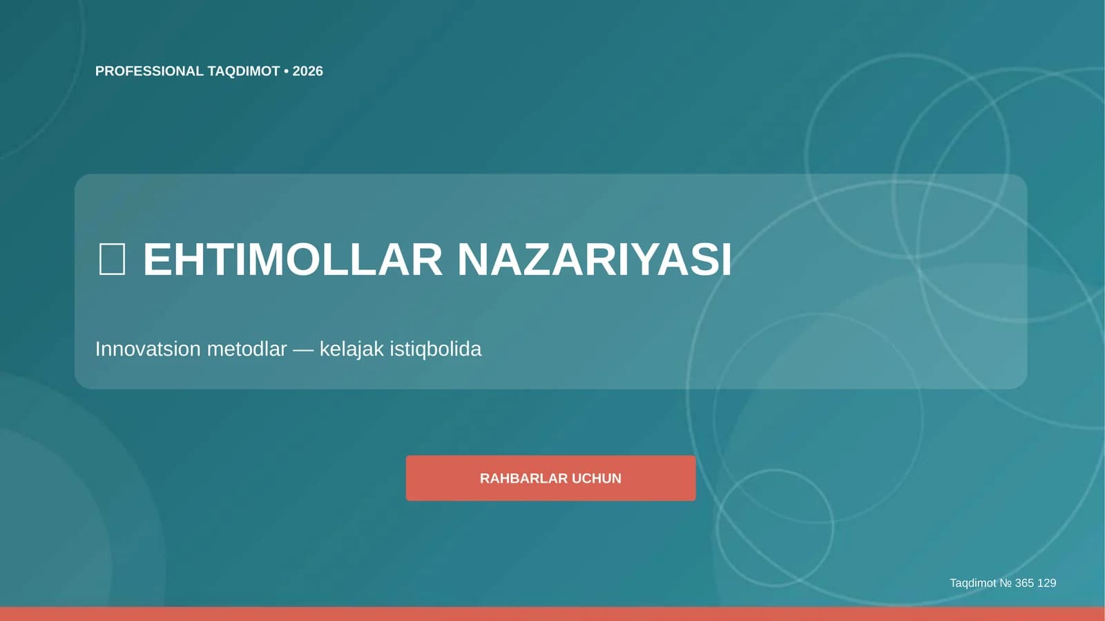 Ehtimollar Nazariyasi