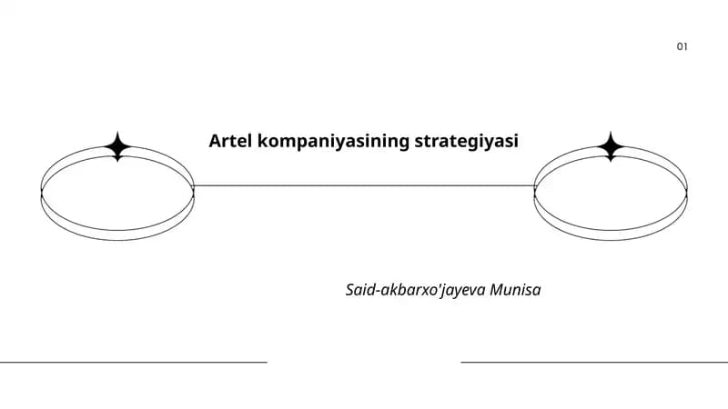 Artel kompaniyasining strategiyasi