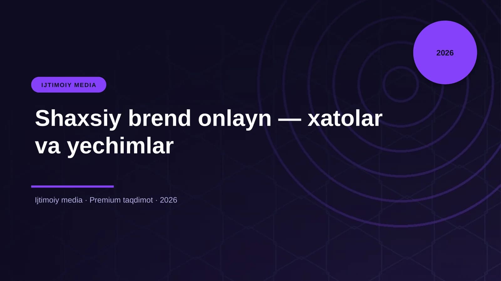 IJTIMOIY MEDIA