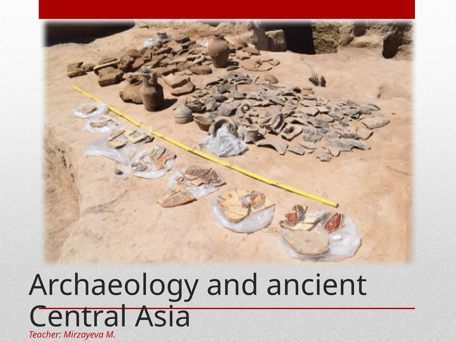 Archaeology and ancient Central Asia