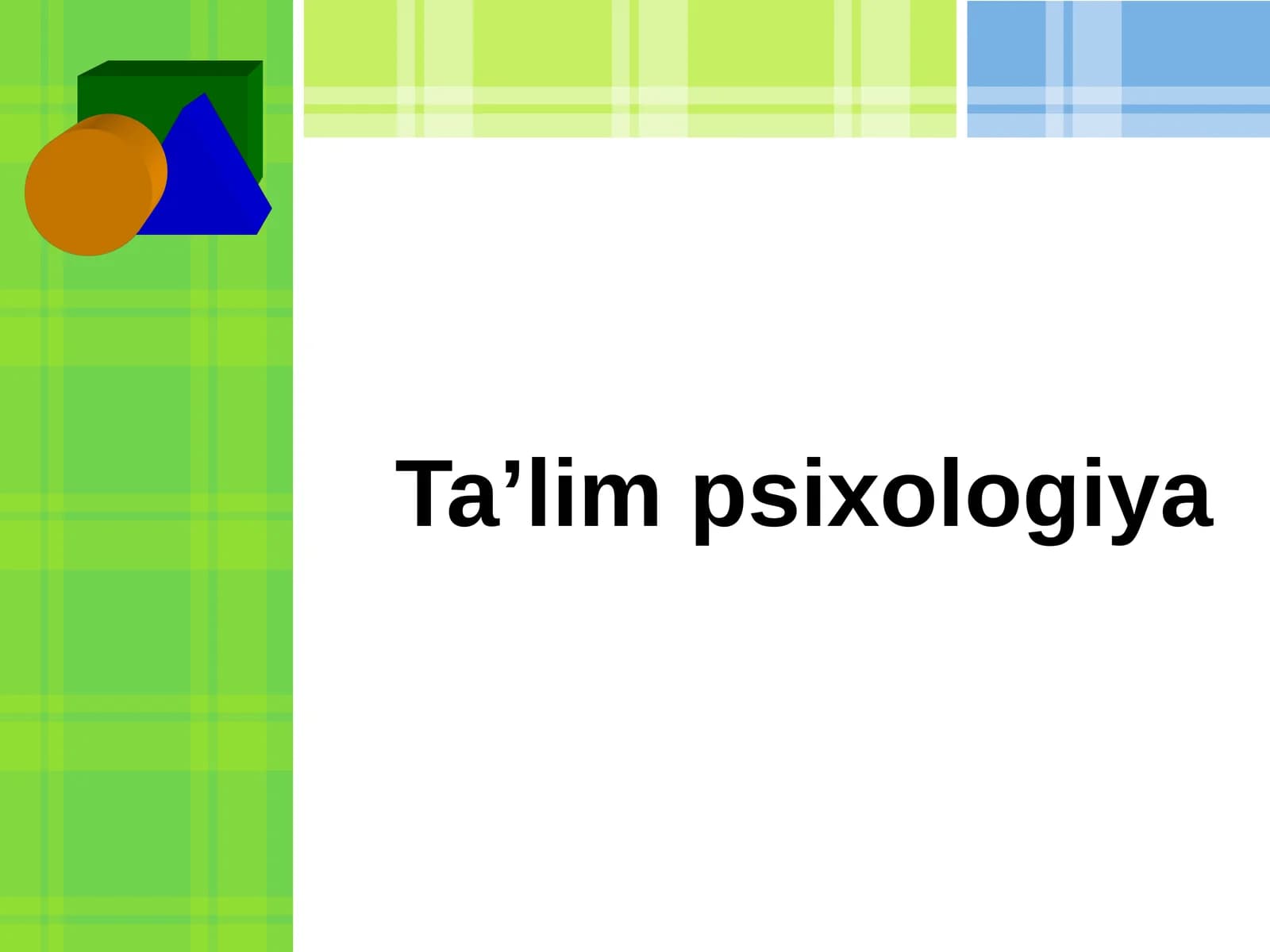 Ta’lim psixologiya