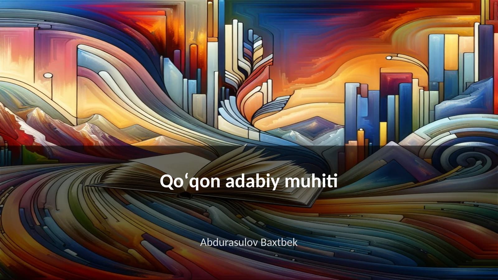 Qo'qon adabiy muhiti