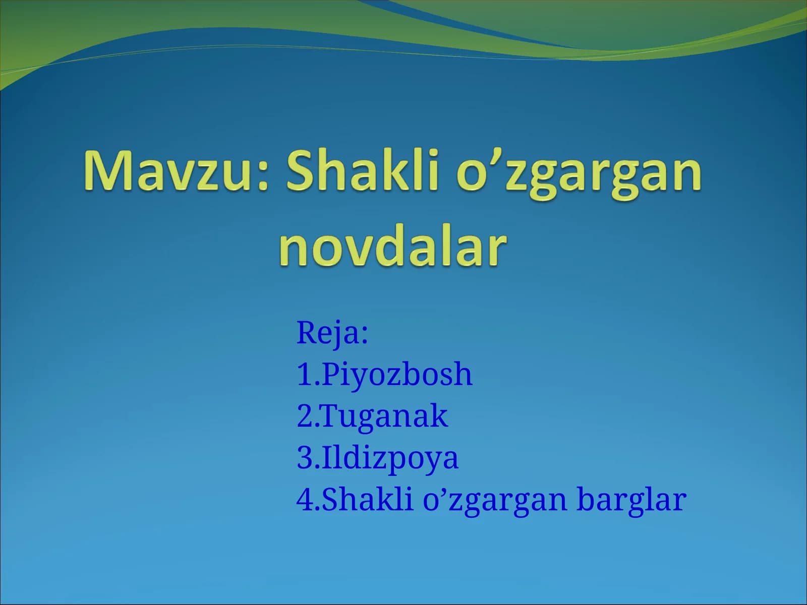 Bargning tuzilishi