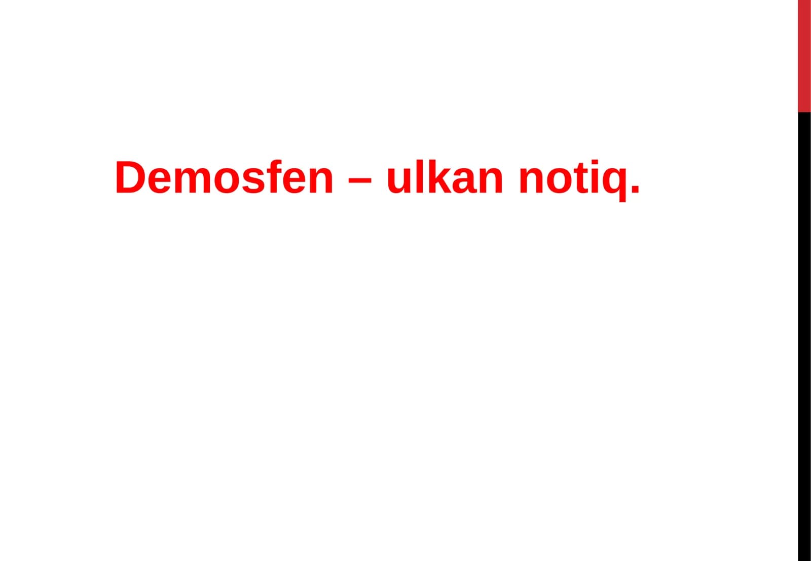 Demosfen - ulkan notiq