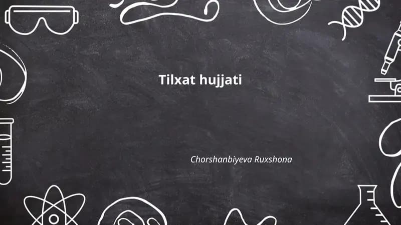 Tilxat hujjati