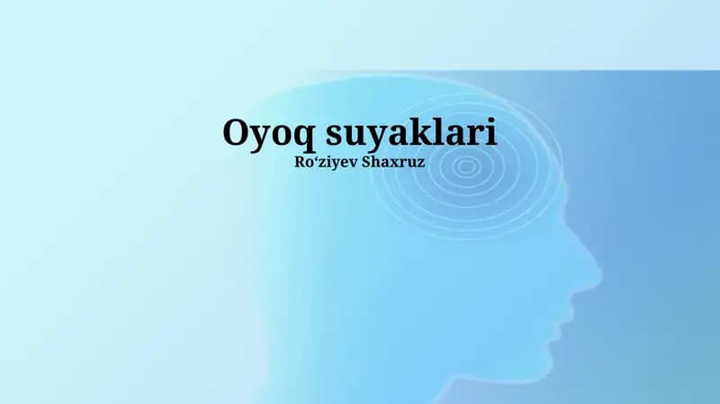 Oyoq suyaklari