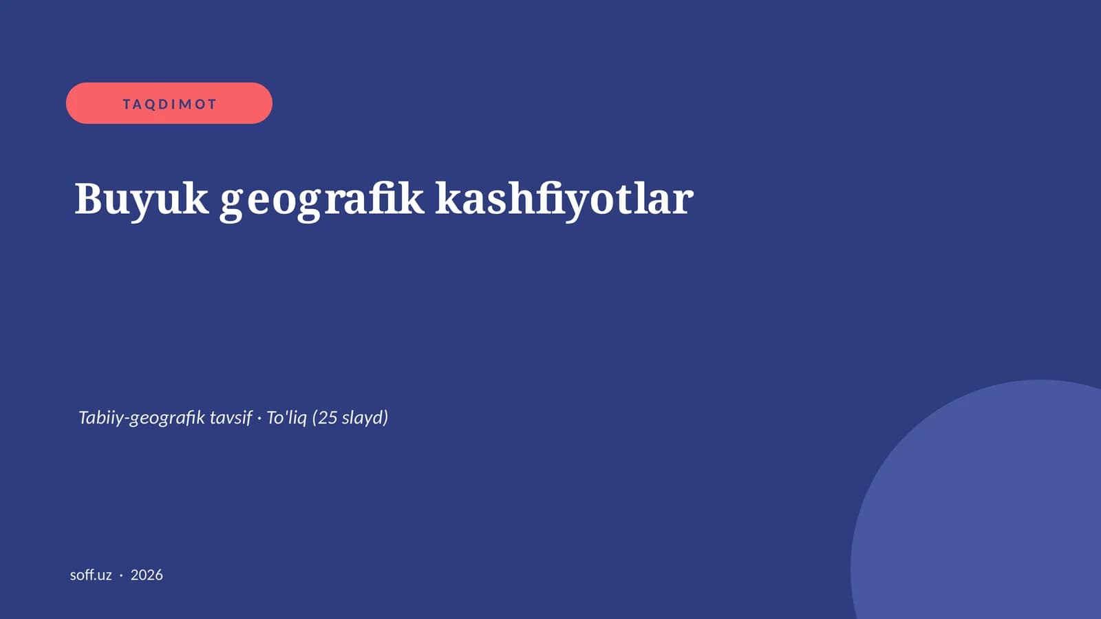 Buyuk geografik kashfiyotlar
