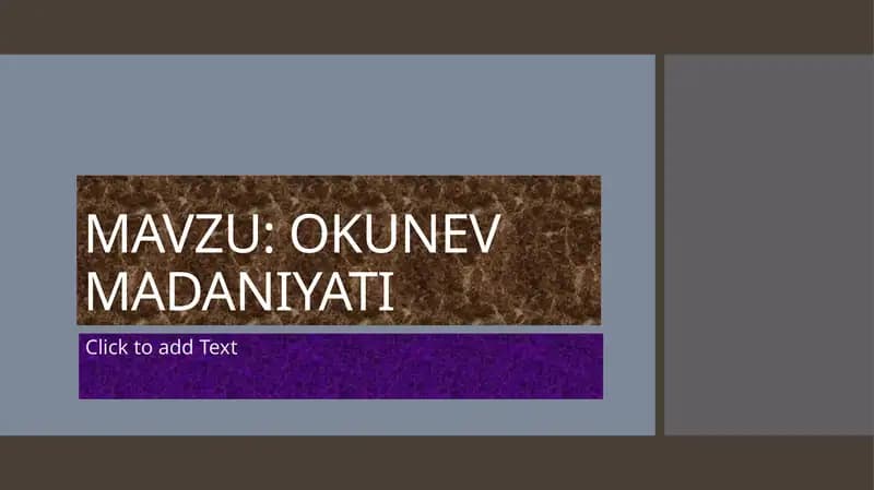 OKUNEV MADANIYATI
