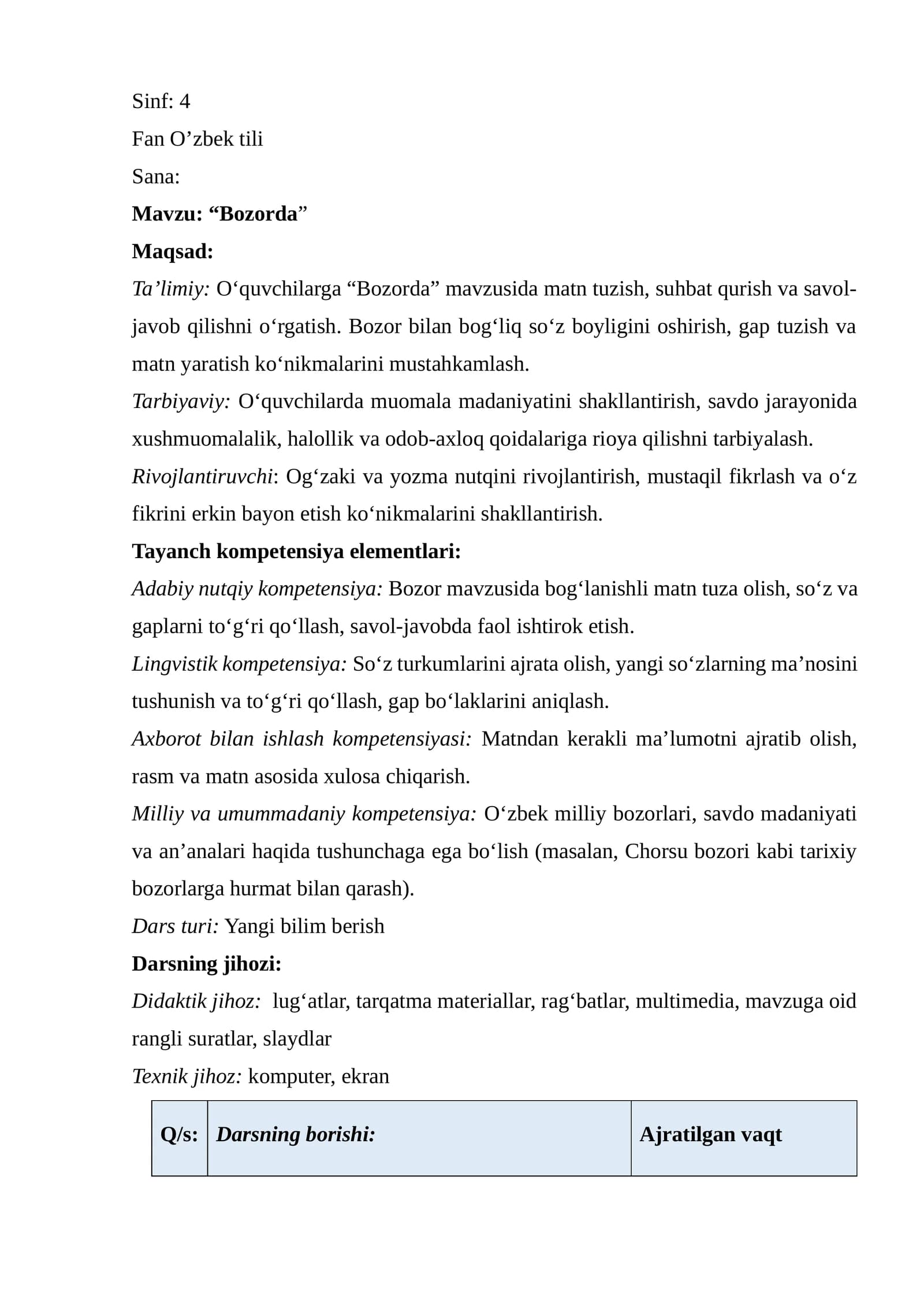 “Bozorda”