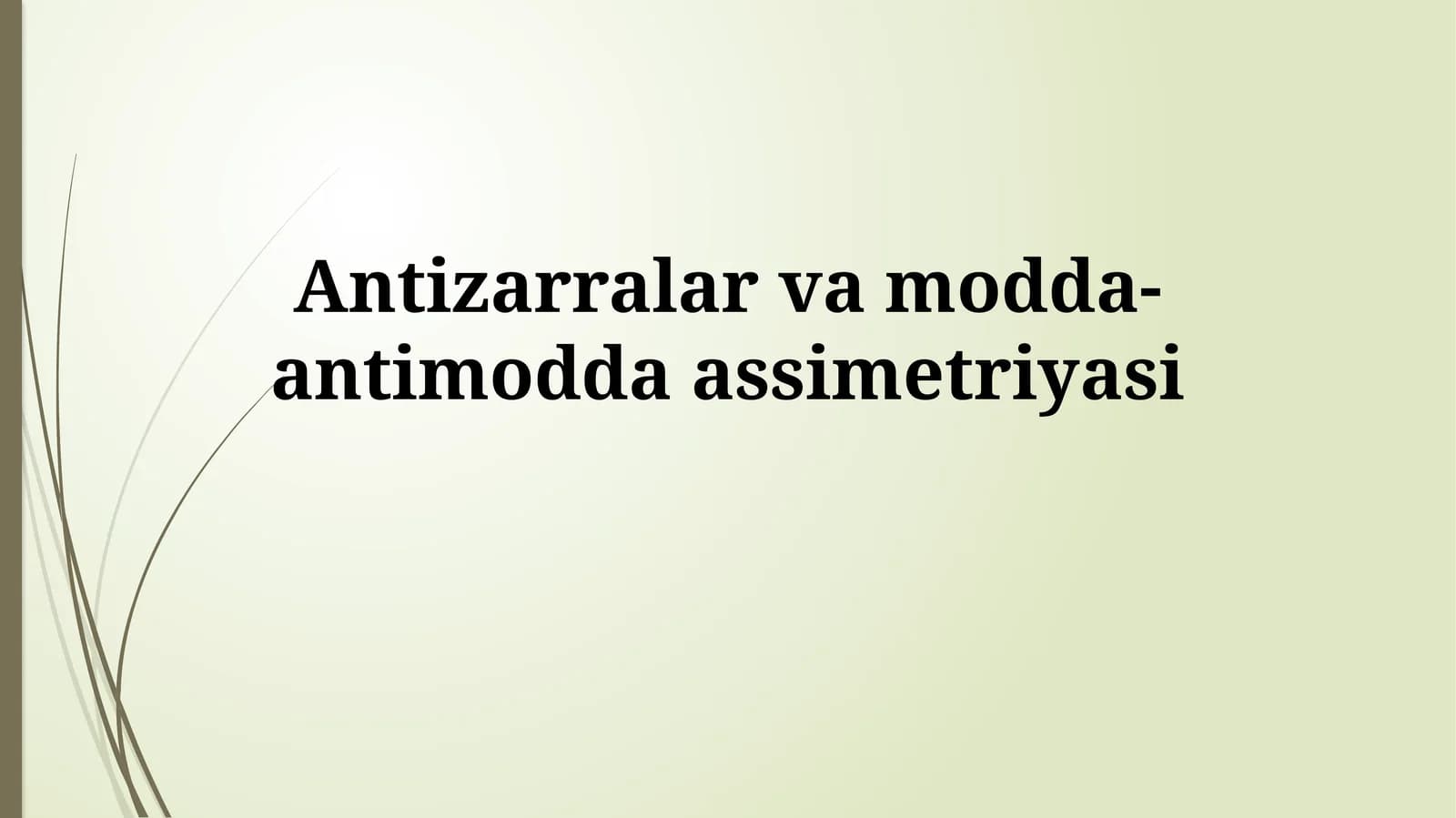 Antizarralar vamodda-antimoddaassimetriyasi