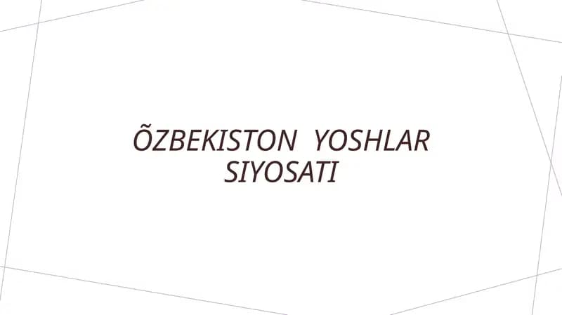 Õzbekistonyoshlarsiyosati