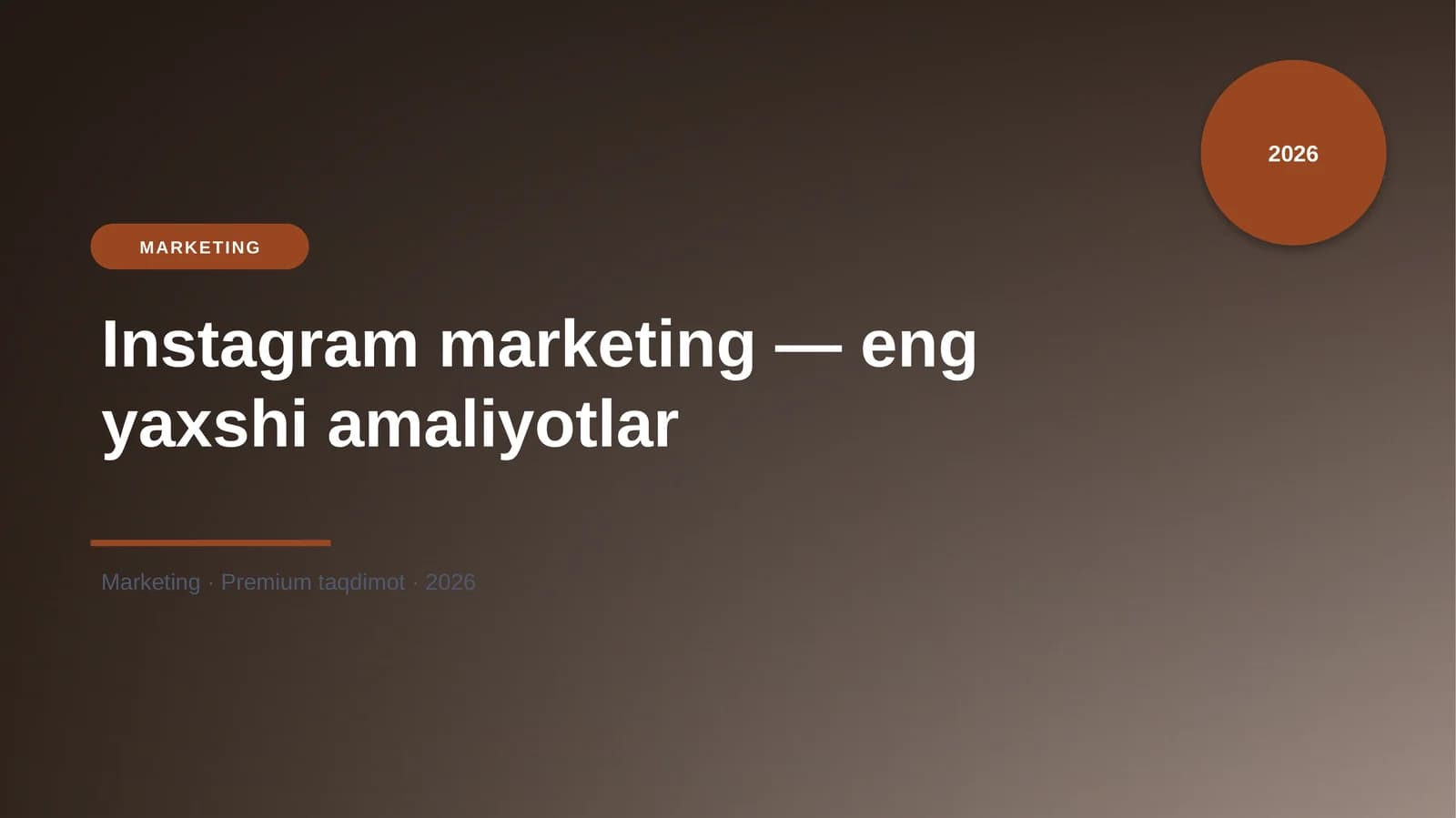 Instagram marketing — eng yaxshi amaliyotlar