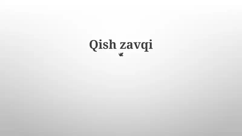 Qish zavqi