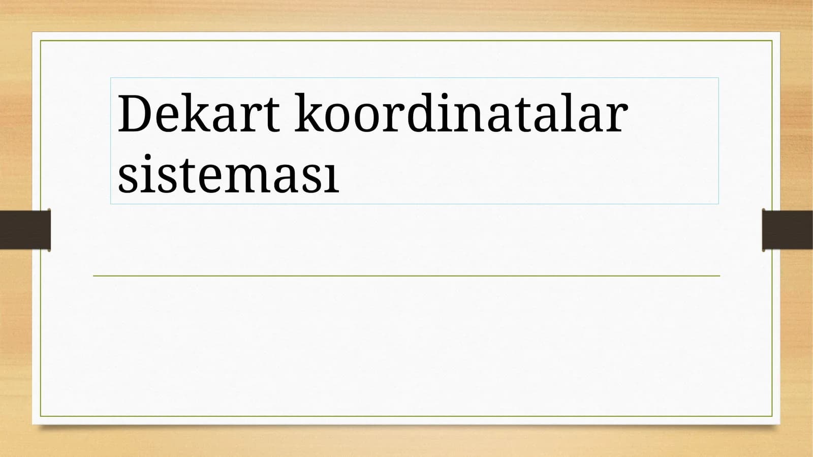 Dekart koordinatalar sisteması