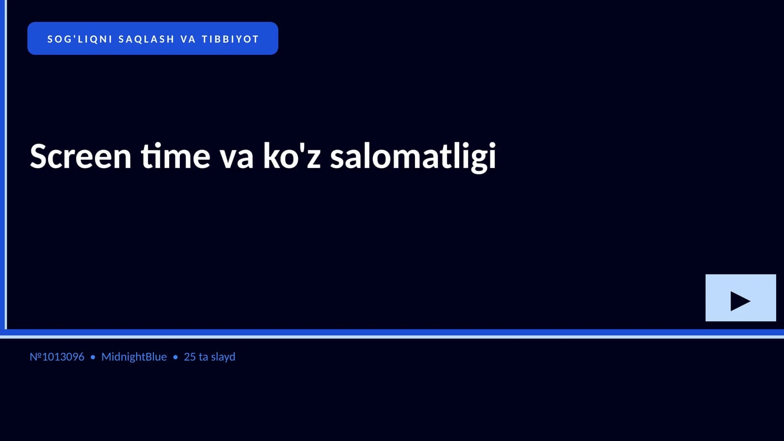 Screen time va ko'z salomatligi