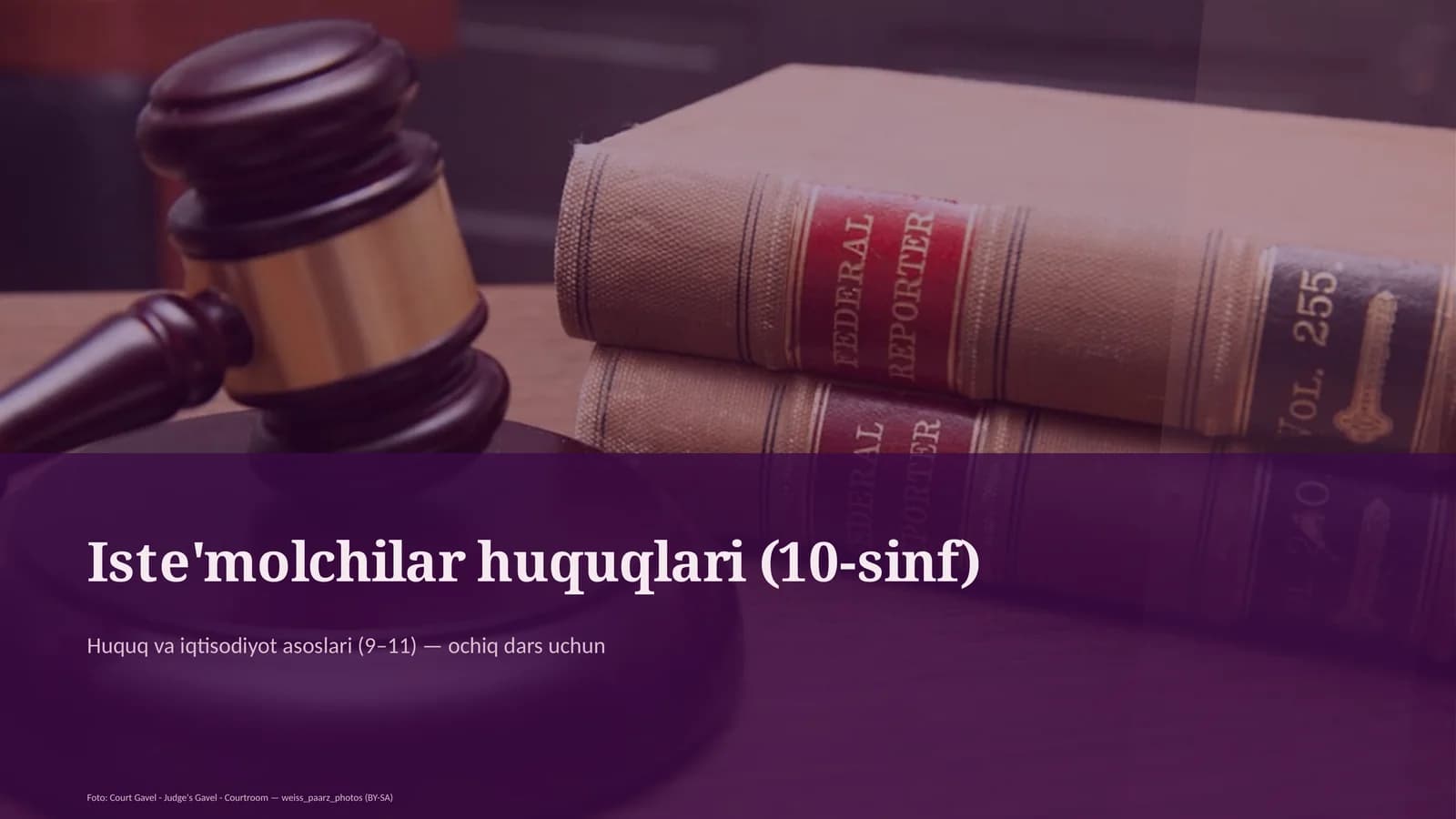 Iste'molchilar huquqlari (10-sinf)