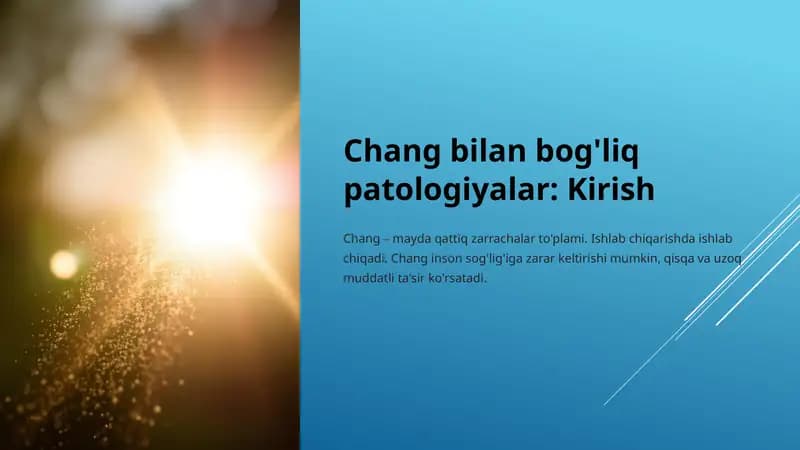 Chang bilan bog'liq patologiyalar