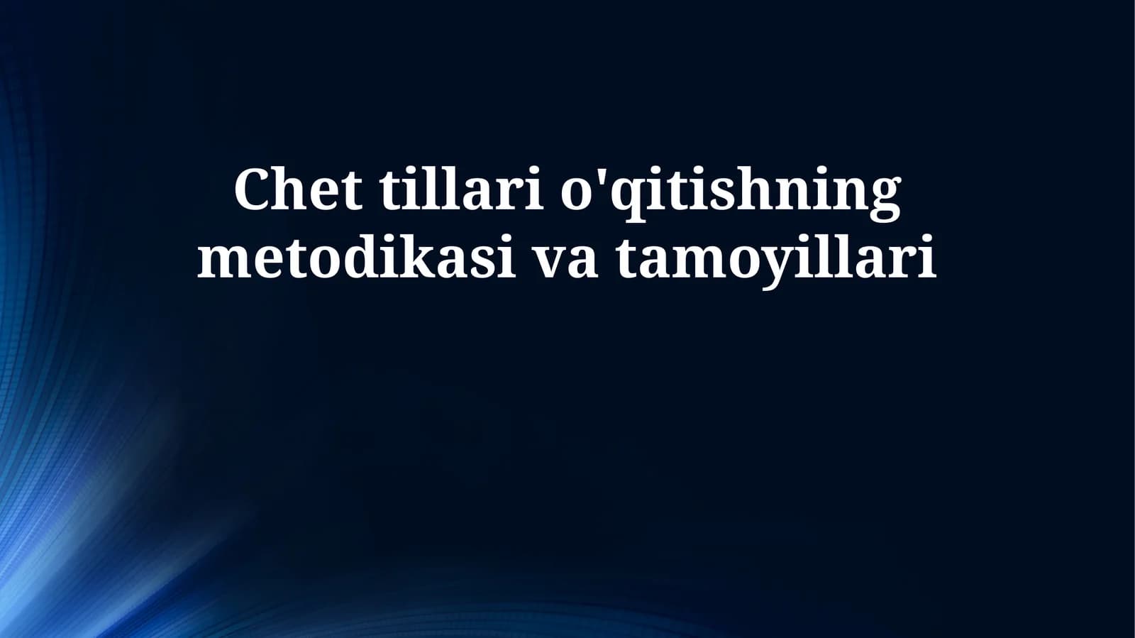 Shaxmat o'qitish metodikasi