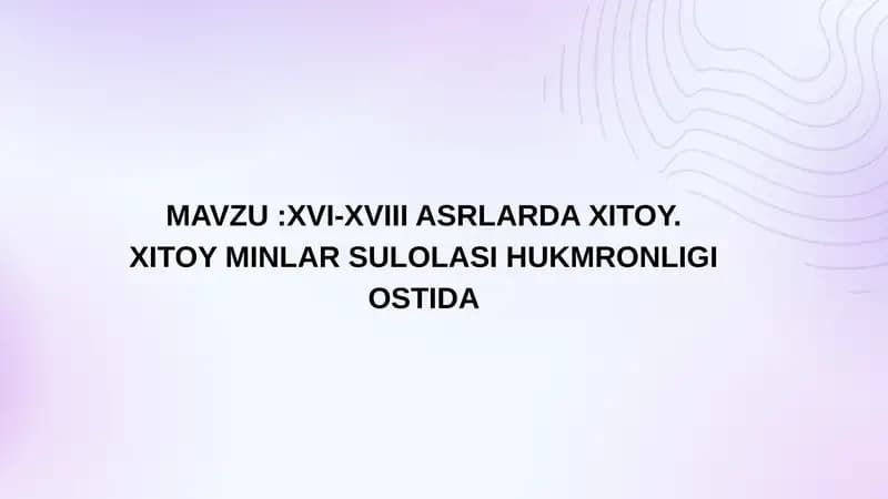 Xitoydagi falsafiy-axloqiy ta’limotlar