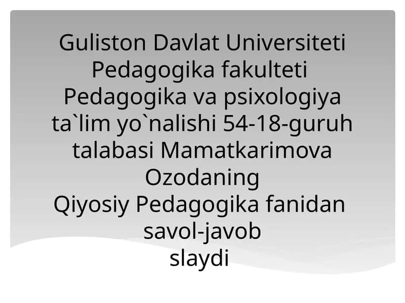 Comparativ ta'lim
