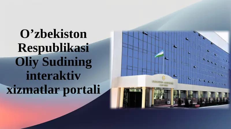 Oliysudning interaktiv xizmatlar portali