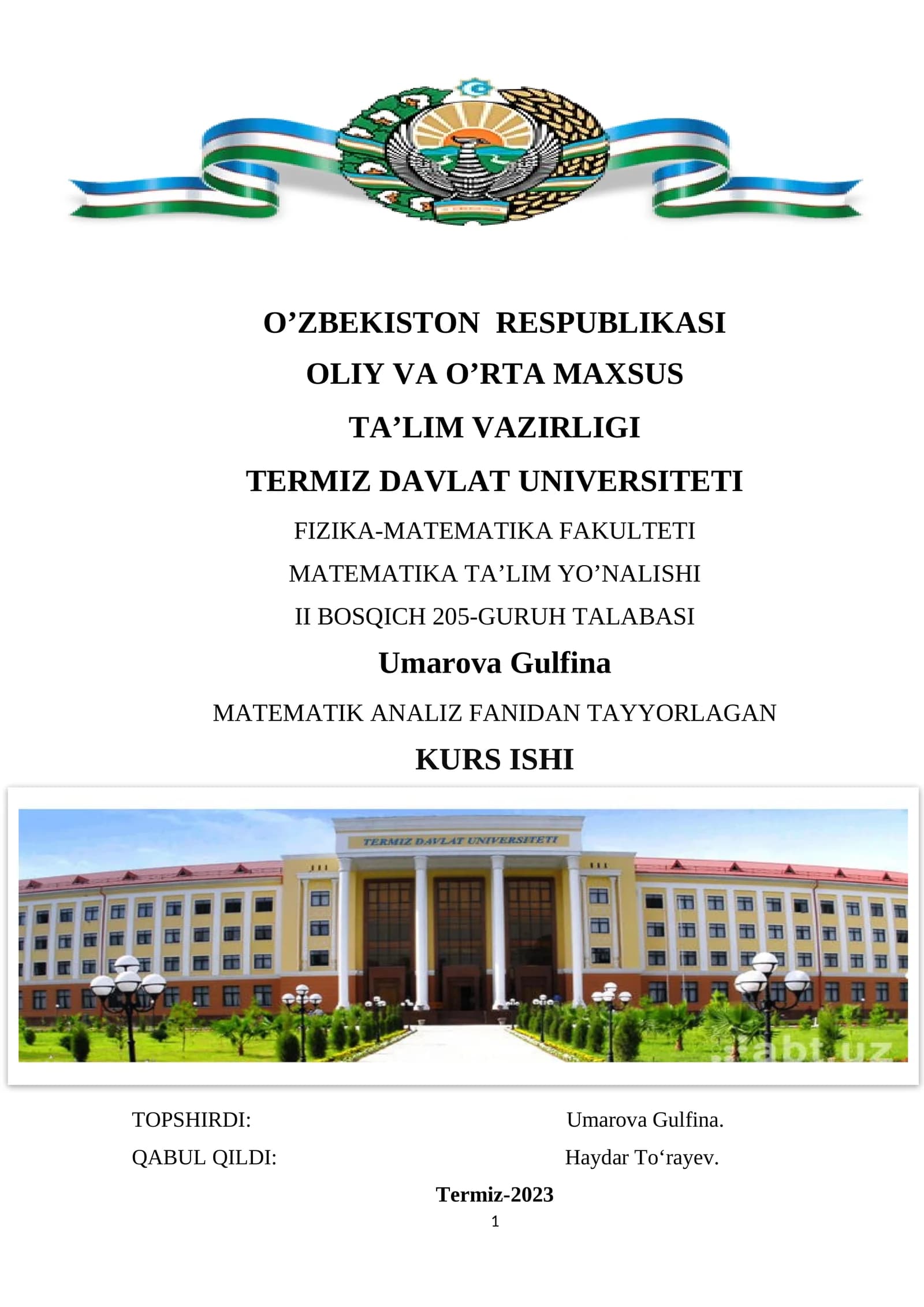 Ikkinchi tur sirt egri chiziqli integral