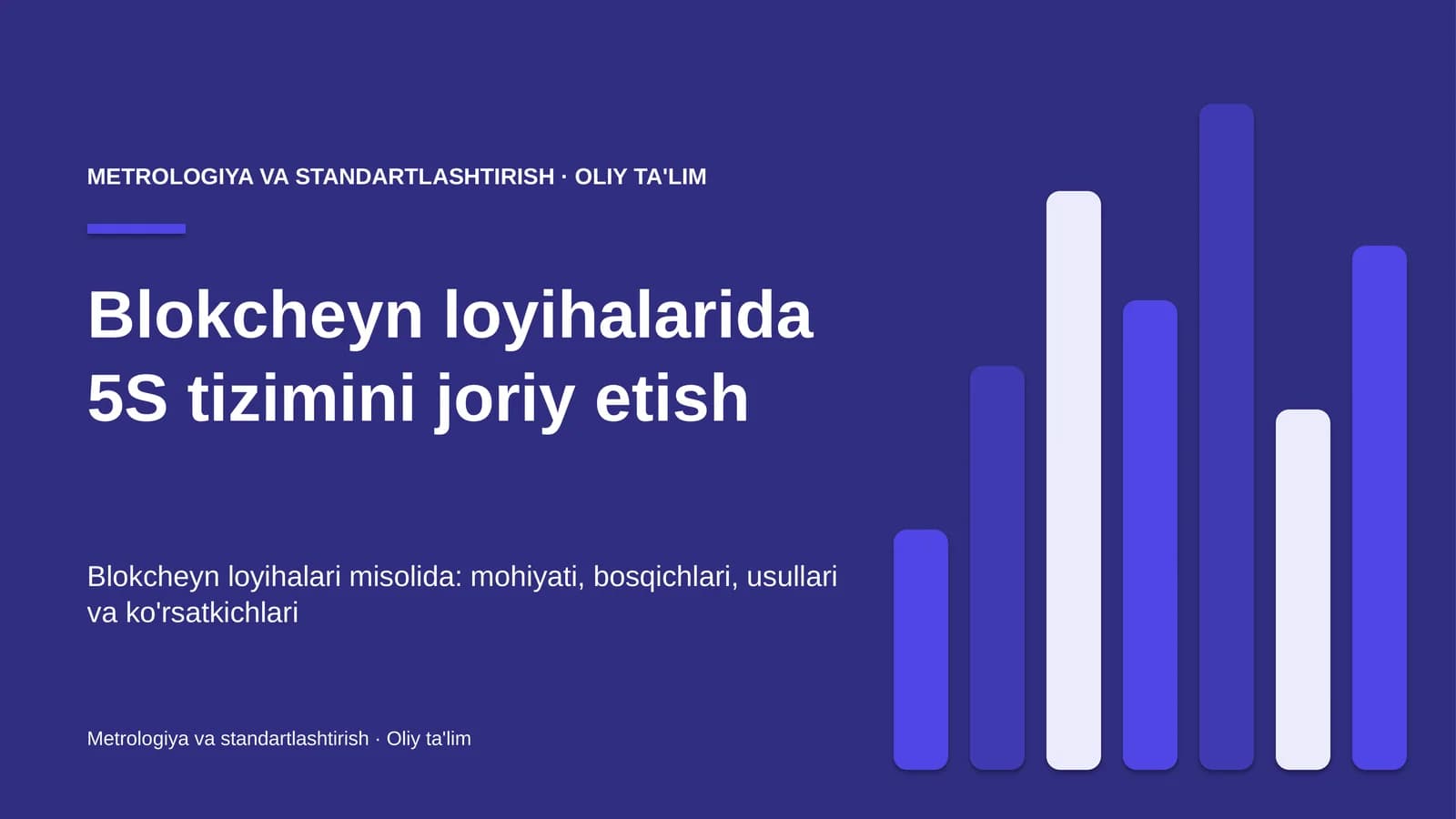 5S tizimini joriy etish: mohiyati