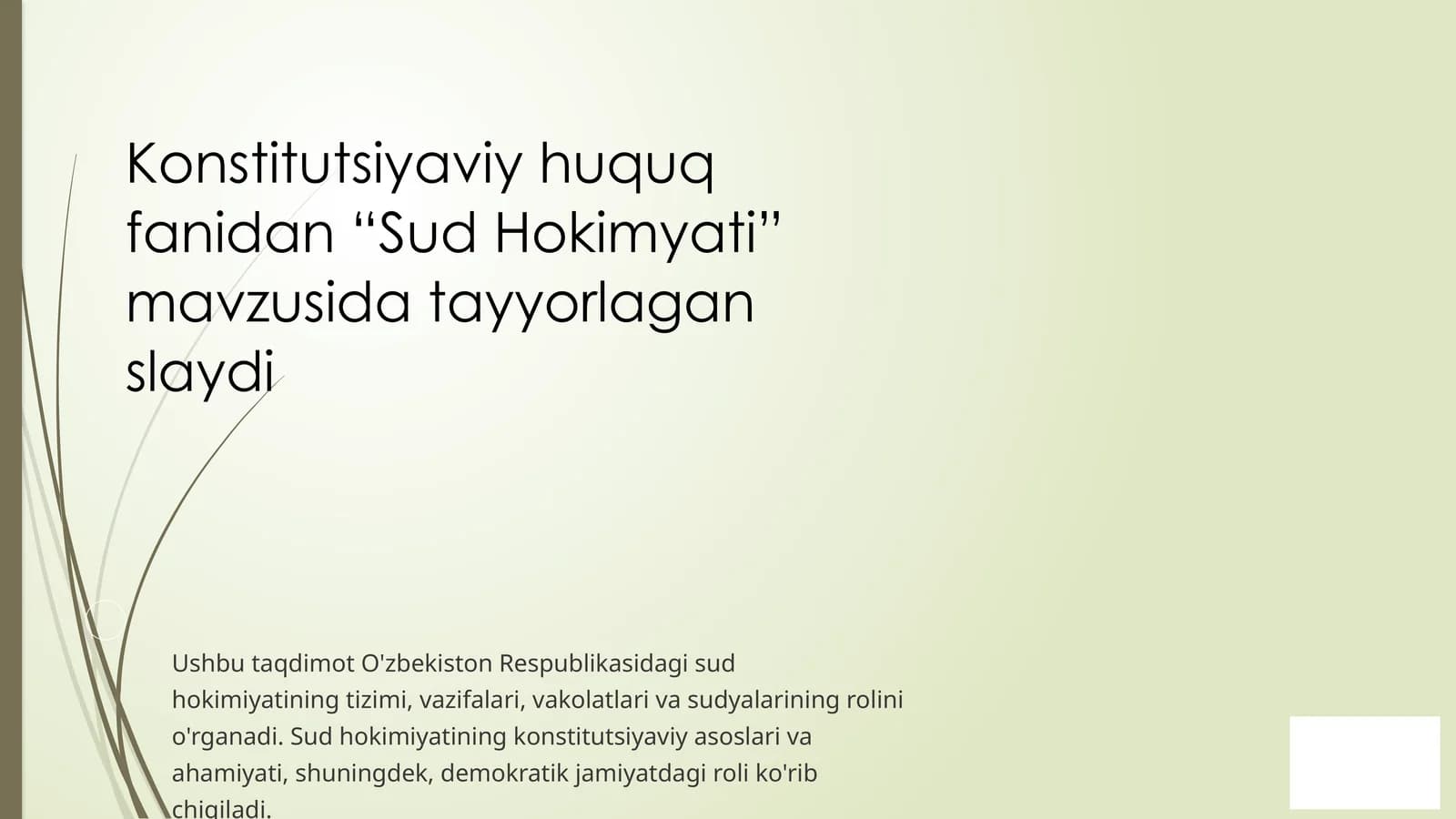 Sud Hokimiyati Tizimi