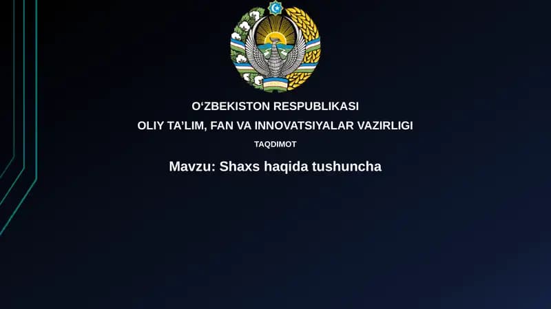 Shaxshaqidatushuncha