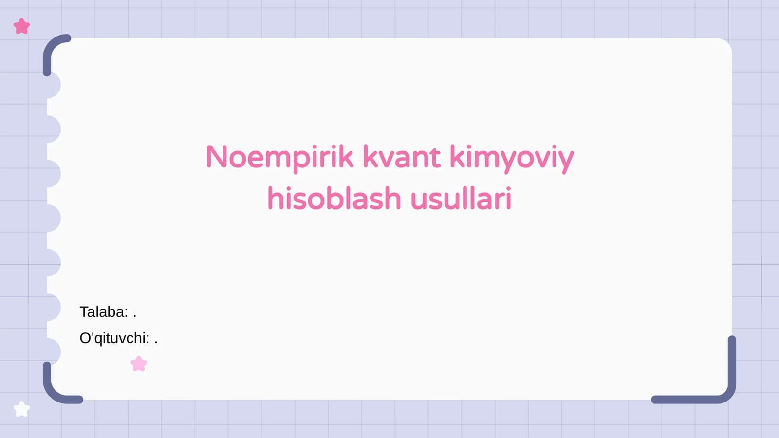 Noempirik kvant kimyoviy hisoblash usullari
