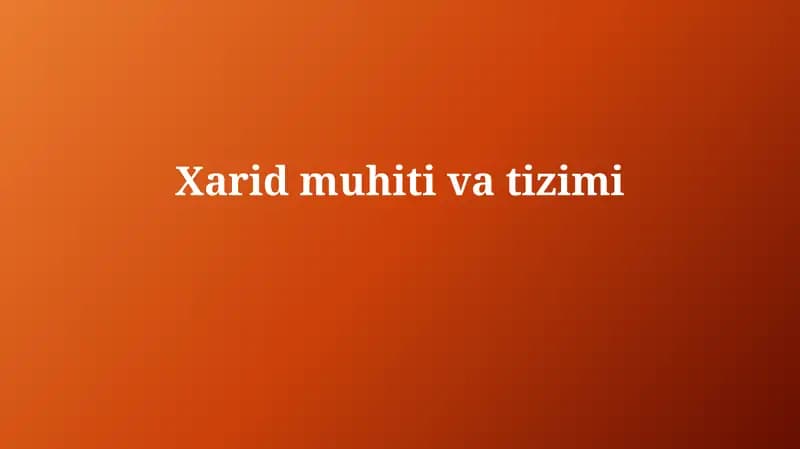Xaridmuhitivatizimi