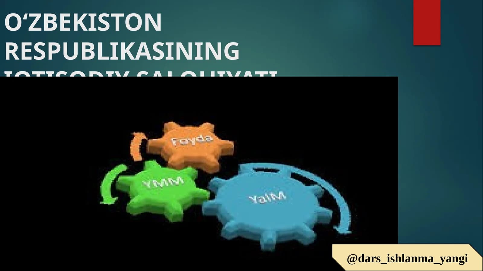 O‘zbekiston Respublikasining Iqtisodiy Salohiyati