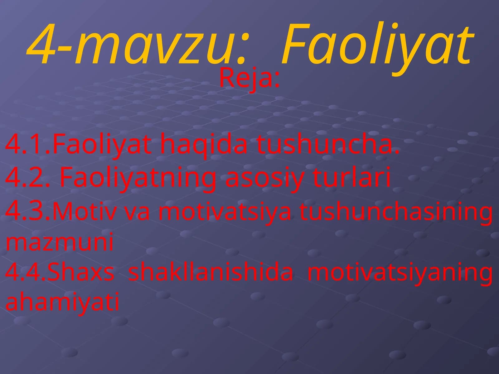 Faoliyat