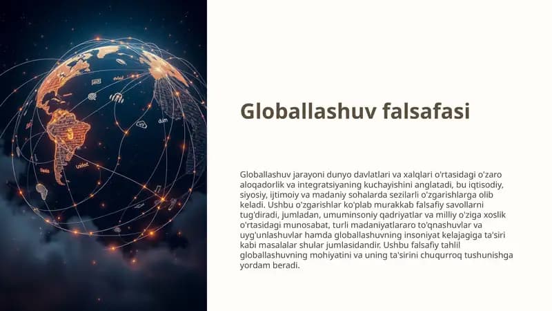Globallashuv falsafasi